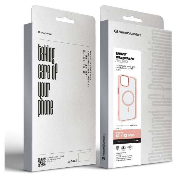 Фото - Чехол для смартфона Armorstandart MagSafe for Apple iPhone 12/12 Pro Pink (ARM75225)