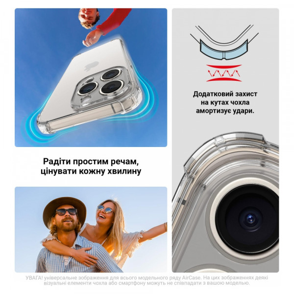 Фото - Чохол для смартфону Armorstandart Air Force for Apple iPhone 16 Pro Camera cover Clear (ARM78502)