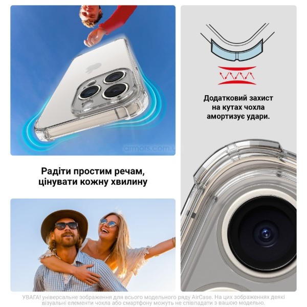 Фото - Чехол для смартфона Armorstandart Air Force for Xiaomi Redmi Note 14 Pro 4G Camera cover Clear (ARM79703)