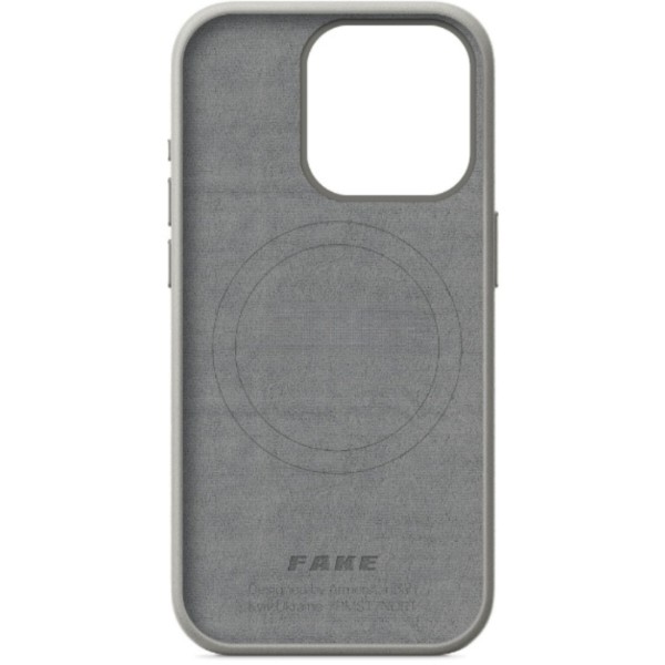 Фото - Чохол для смартфону Armorstandart FAKE Leather Case for Apple iPhone 15 Pro Grey (ARM76301)