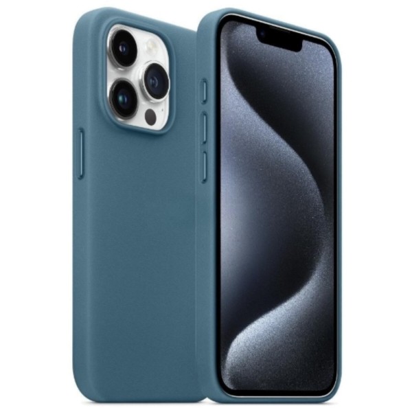 Фото - Чехол для смартфона Armorstandart FAKE Leather Case for Apple iPhone 15 Pro Max Sea Blue (ARM76310)