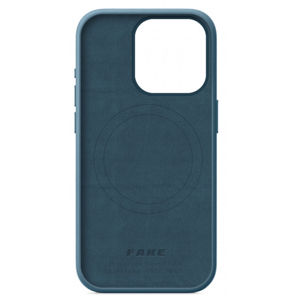 Фото - Чохол для смартфону Armorstandart FAKE Leather Case for Apple iPhone 15 Pro Sea Blue (ARM76304)