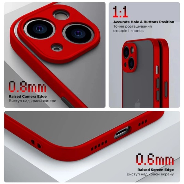 Фото - Чохол для смартфону Armorstandart Frosted Matte for Xiaomi Redmi A3 Red (ARM74428)