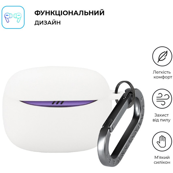 Фото - Чохол для навушників Armorstandart Hang Case for JBL Tune Buds 2 White (ARM90999)