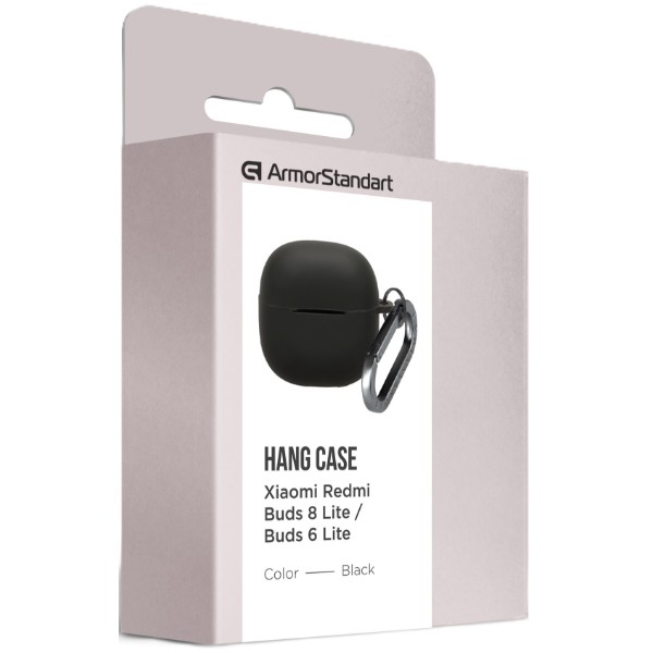 Фото - Чохол для навушників Armorstandart Hang Case for Xiaomi Redmi Buds 8 Lite / Redmi Buds 6 Lite Black (ARM91104)