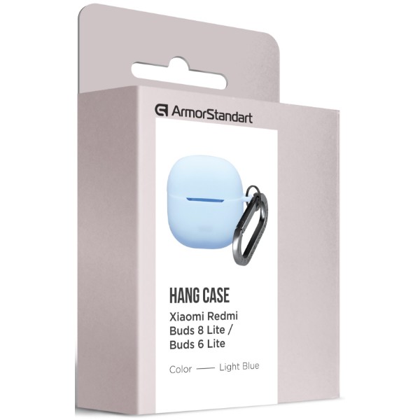 Фото - Чохол для навушників Armorstandart Hang Case for Xiaomi Redmi Buds 8 Lite / Redmi Buds 6 Lite Light Blue (ARM91105)