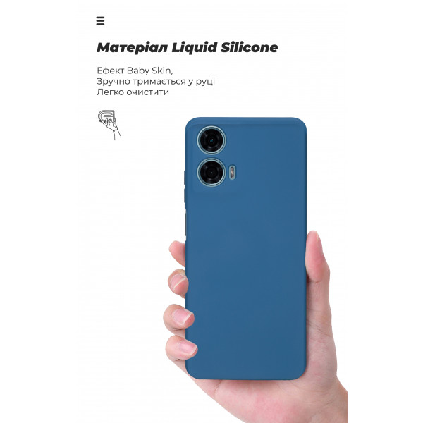 Фото - Чохол для смартфону Armorstandart ICON for Motorola G24 Power Camera cover Blue (ARM73883)