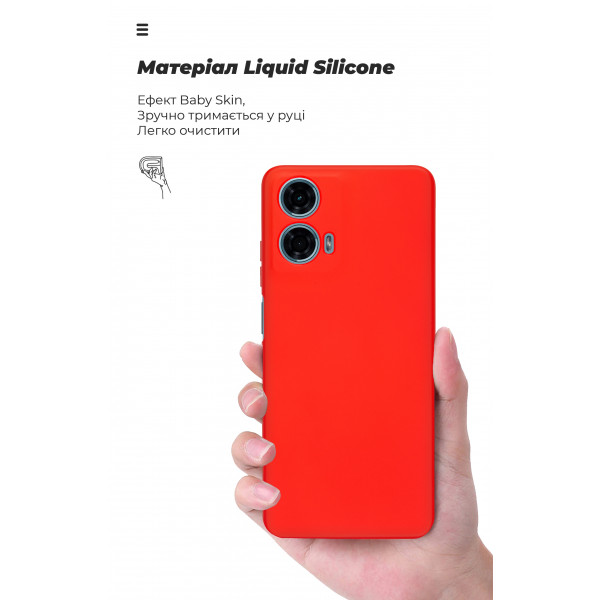 Фото - Чехол для смартфона Armorstandart ICON for Motorola G24 Power Camera cover Red (ARM73884)