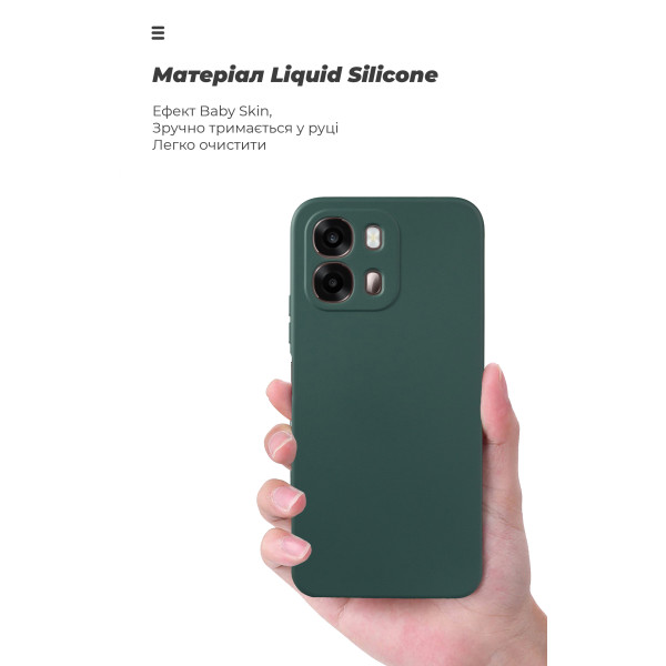 Фото - Чохол для смартфону Armorstandart ICON for OPPO A6S 4G / A6 4G Camera cover Dark Green (ARM90350)