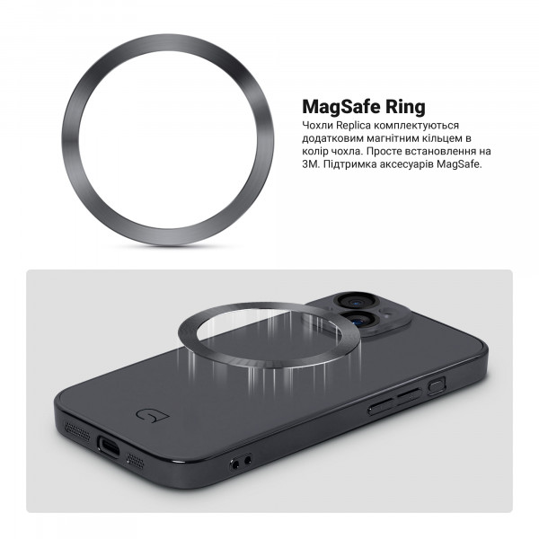 Фото - Чохол для смартфону Armorstandart Replica for Apple iPhone 14 Black (ARM76196)