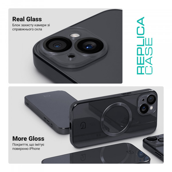 Фото - Чохол для смартфону Armorstandart Replica for Apple iPhone 14 Black (ARM76196)