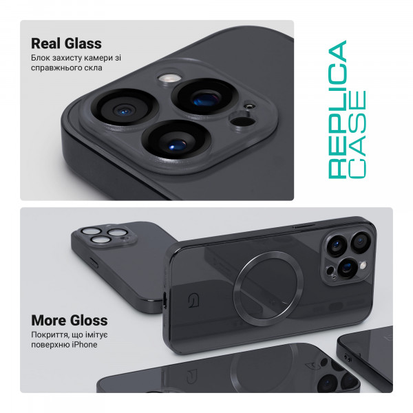 Фото - Чохол для смартфону Armorstandart Replica for Apple iPhone 14 Pro Black (ARM76200)