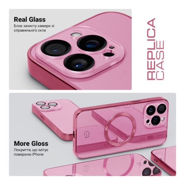 Фото - Чохол для смартфону Armorstandart Replica for Apple iPhone 14 Pro Pink (ARM76216)