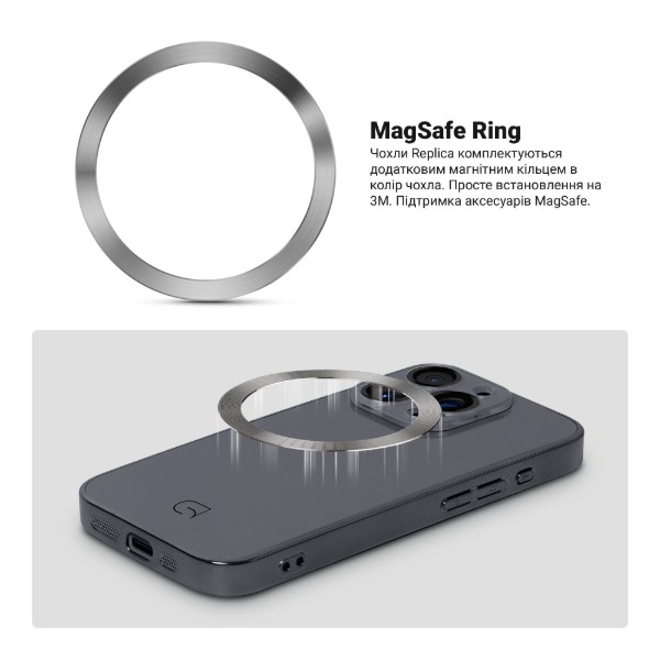 Фото - Чехол для смартфона Armorstandart Replica for Apple iPhone 14 Pro Titanium Grey (ARM76217)