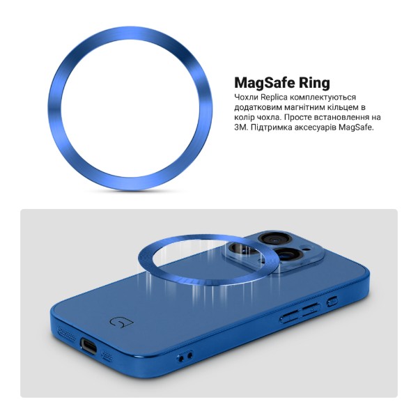 Фото - Чохол для смартфону Armorstandart Replica for Apple iPhone 15 Pro Blue (ARM76232)