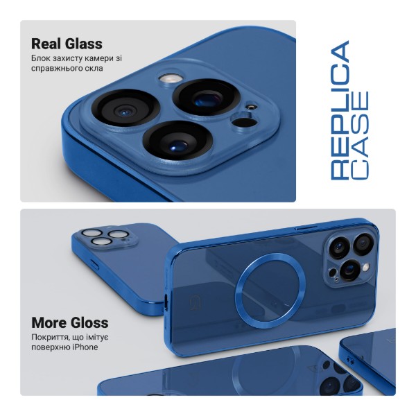 Фото - Чохол для смартфону Armorstandart Replica for Apple iPhone 15 Pro Blue (ARM76232)
