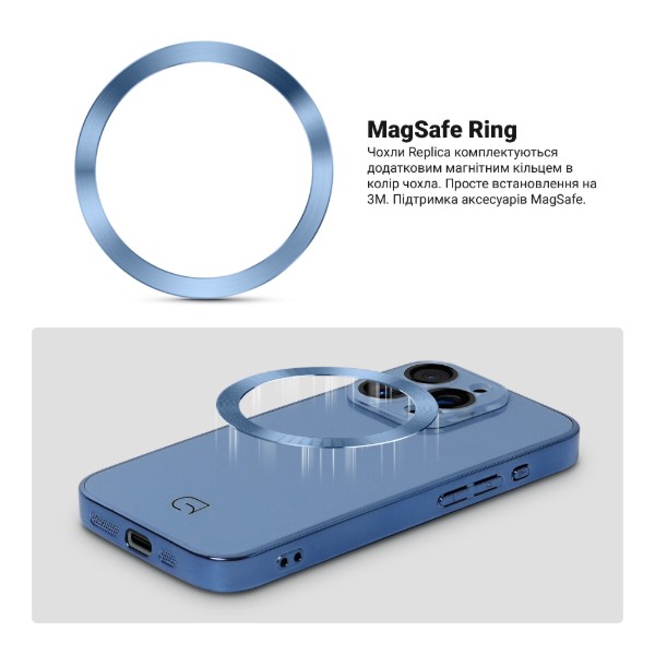 Фото - Чохол для смартфону Armorstandart Replica for Apple iPhone 15 Pro Light Blue (ARM76233)