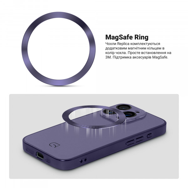 Фото - Чохол для смартфону Armorstandart Replica for Apple iPhone 15 Pro Max Dark Purple (ARM76237)