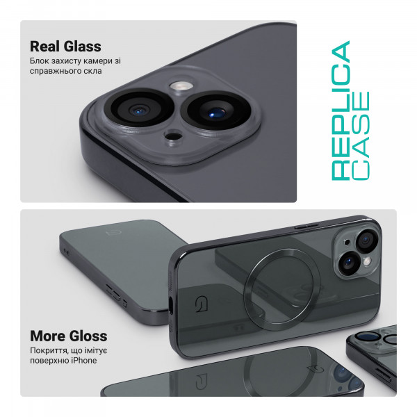 Фото - Чохол для смартфону Armorstandart Replica for Apple iPhone 15 Titanium Grey (ARM76226)