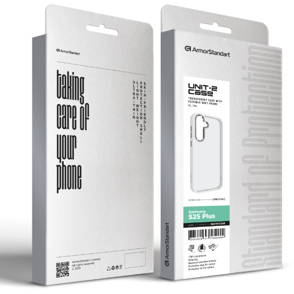 Фото - Чехол для смартфона Armorstandart UNIT2 for Samsung S25 Plus Matte Clear (ARM81842)
