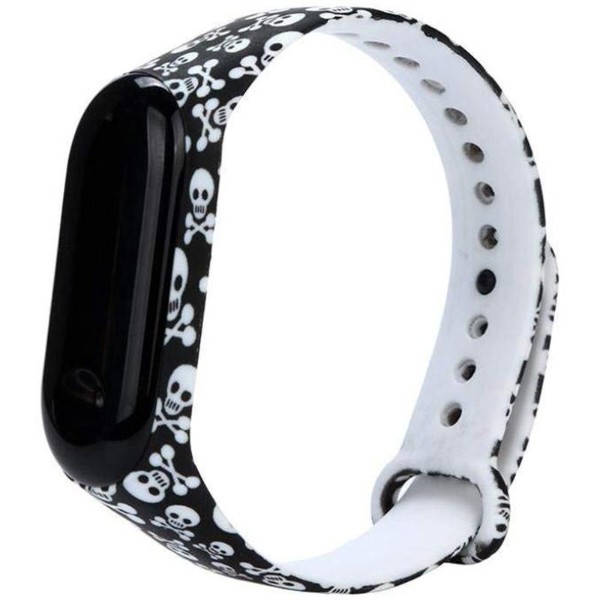 Фото - Ремінець для фітнес-браслету Armorstandart for Xiaomi Mi Band 4/3 Skulls (ARM52065)