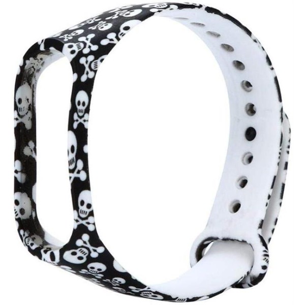 Фото - Ремінець для фітнес-браслету Armorstandart for Xiaomi Mi Band 4/3 Skulls (ARM52065)