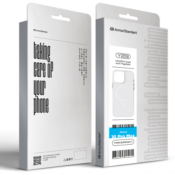 Фото - Чохол для смартфону Armorstandart Y23 MagSafe for Apple iPhone 16 Pro Max Transparent (ARM79574)