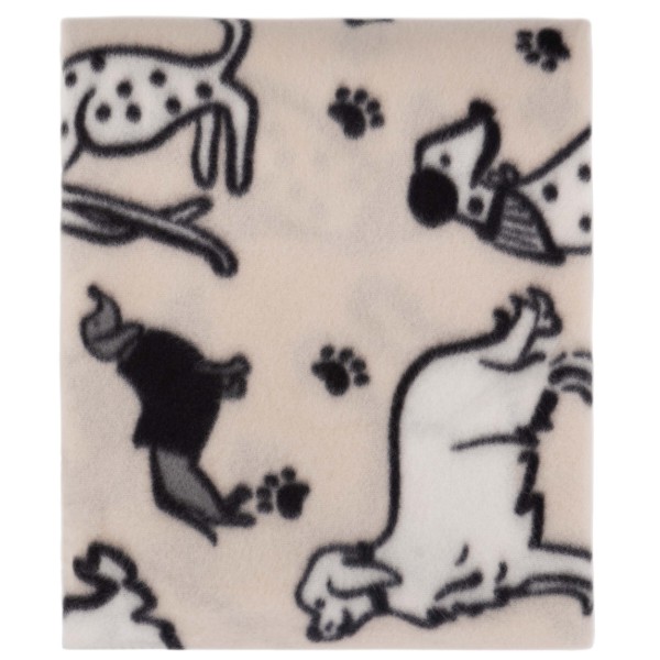 Фото - Плед односпальный ARDESTO Fleece 130x160 см песики серый (ART0724PB)