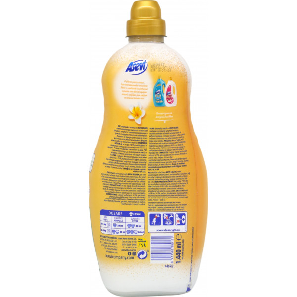 Фото - Ополіскувач для білизни Asevi Golden Sensations 1,44 л (ALCCGS1500)