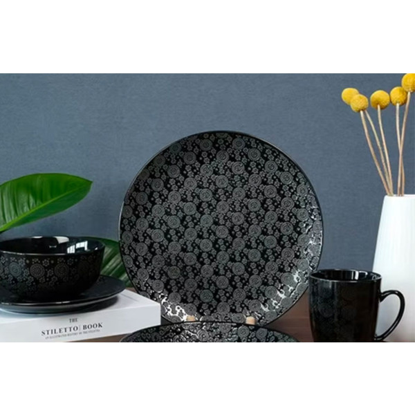 Фото - Тарелка обеденная Astera Japan Black 27 см (A0680-JB002)