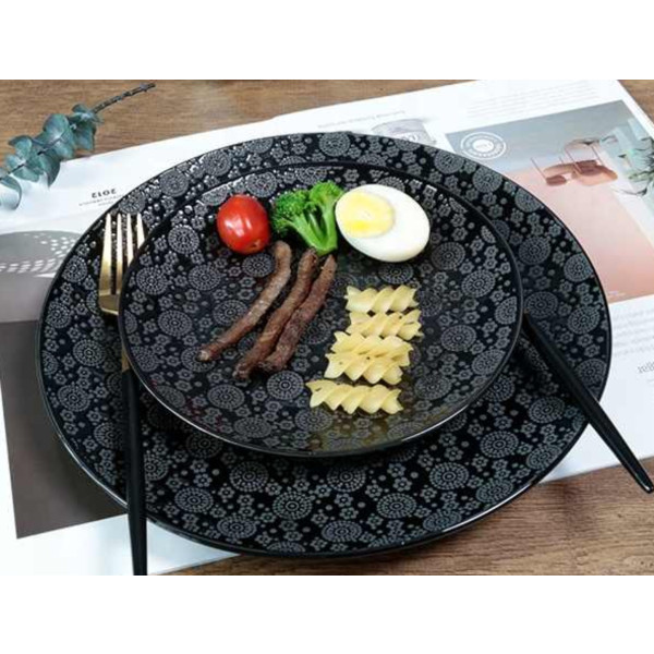 Фото - Тарелка обеденная Astera Japan Black 27 см (A0680-JB002)