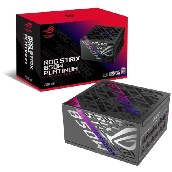 Фото - Блок питания для ПК Asus ROG STRIX 850W 80+ Platinum (90YE00W2-B0NA00)