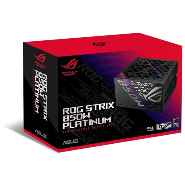 Фото - Блок питания для ПК Asus ROG STRIX 850W 80+ Platinum (90YE00W2-B0NA00)