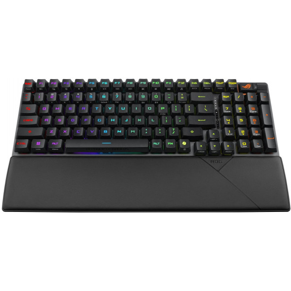 Фото - Клавиатура беспроводная игровая Asus ROG Strix Scope II RX Optical USB-A/WL/BT EN RGB Black (90MP03S0-BKUA20)