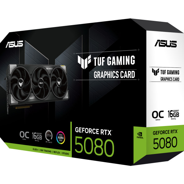 Фото - Відеокарта Asus TUF Gaming GeForce RTX 5080 16GB GDDR7 OC Edition (TUF-RTX5080-O16G-GAMING)