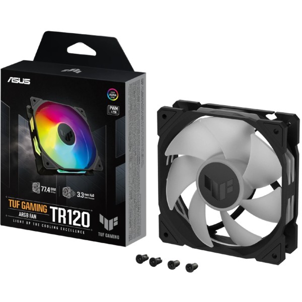 Фото - Корпусный вентилятор Asus TUF GAMING TR120 FAN ARGB BLACK