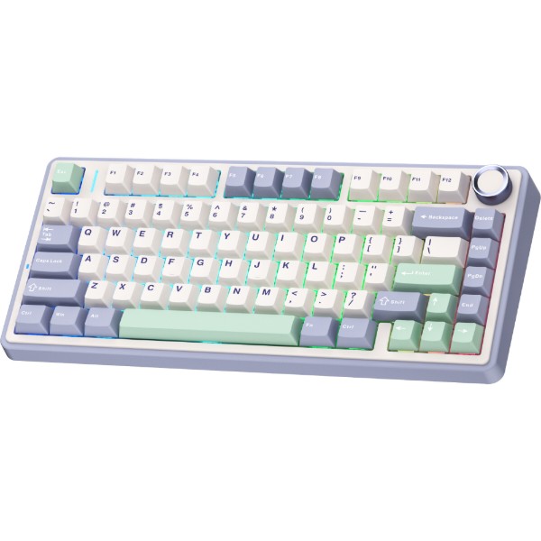 Фото - Клавиатура беспроводная игровая Aula F75 Gasket Greywood V3 switch Hot-Swap (6948391208640)