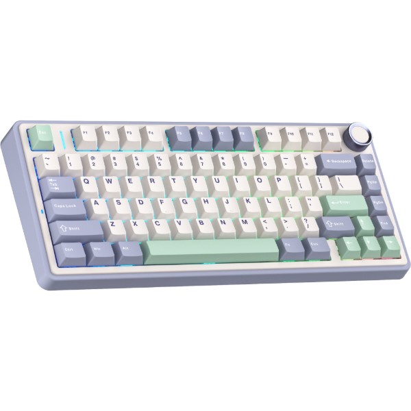 Фото - Клавиатура беспроводная игровая Aula F75 Gasket Greywood V3 switch Hot-Swap (6948391208640)