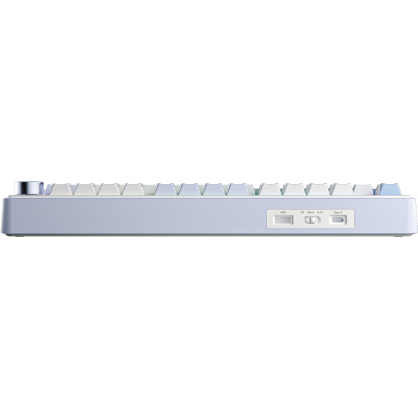 Фото - Клавіатура бездротова ігрова Aula F75 Gasket Greywood V3 switch Hot-Swap, PBT Blue (6948391208633)