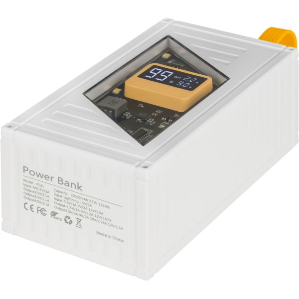 Фото - Батарея мобільна Aura NRG-P30 30000 mAh 22.5W White (PBANRG-P30W)