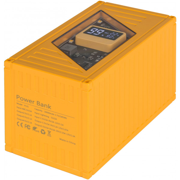 Фото - Батарея мобільна Aura NRG-P50 50000 mAh 22.5W Yellow (PBANRG-P50Y)