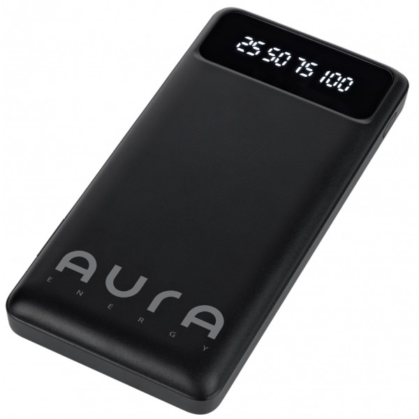Фото - Батарея мобільна Aura NRG10 10000 mAh Black (PBANRG10B)