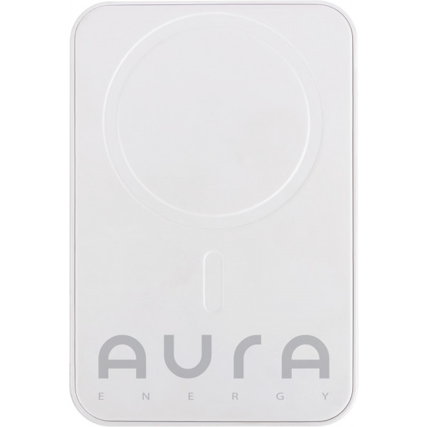 Фото - Батарея мобільна Aura NRG10W 10000 mAh 22.5W Wireless charging White (PBANRG10WW)