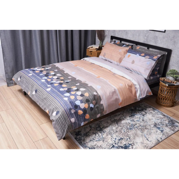 Фото - Комплект постільної білизни Moon&Star Мікросатин Premium «Autumn Glow» 160х220 см нав. 2х70х70 (MS-820004992)