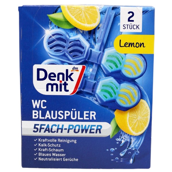 Фото - Туалетний блок Denkmit Lemon 2 шт. (DWCBL2) Фото - Туалетний блок Denkmit Lemon 2 шт. (DWCBL2)