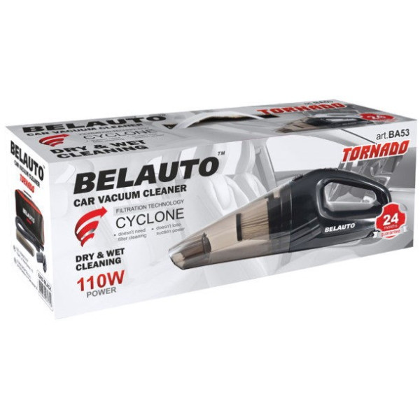 Фото - Пылесос ручной для автомобиля BelAuto Торнадо черный (BA53B)