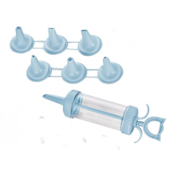 Фото - Кондитерский шприц Bager Blue 7 насадок (BG-248 B)