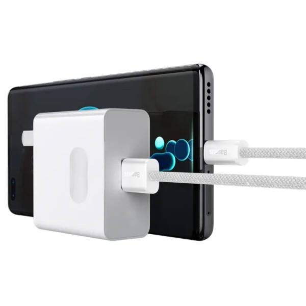 Фото - Кабель Baseus Dynamic Series Fast Charging Type-C 100W 2 m White (CALD000702)