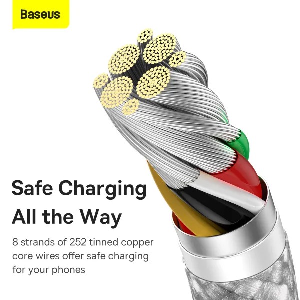 Фото - Кабель Baseus Dynamic Series Fast Charging Type-C 100W 2 m White (CALD000702)