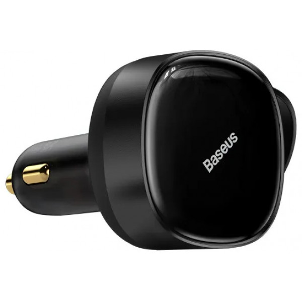 Фото - Автомобильное зарядное устройство Baseus Enjoyment Retractable 2-in-1 Car Charger (CGTX000001)